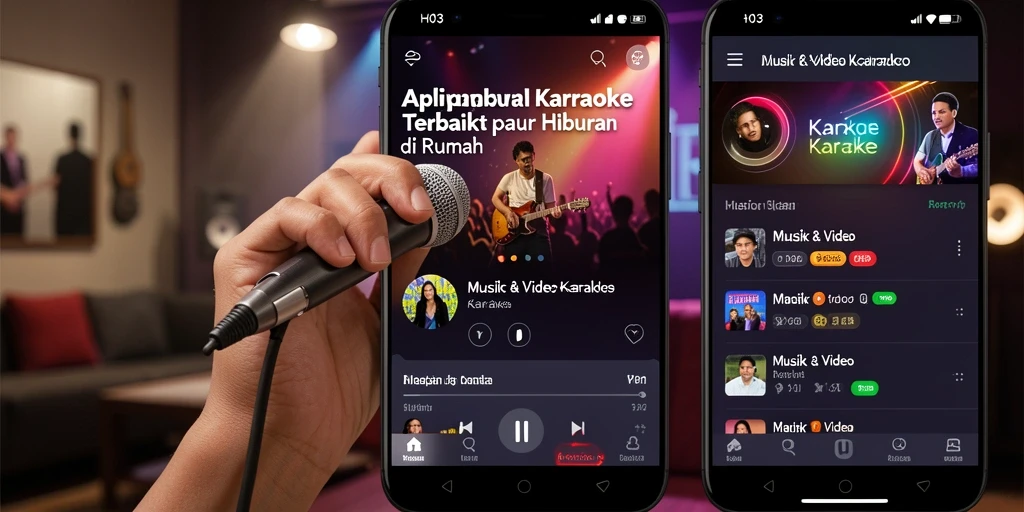 Antarmuka pengguna H03 yang intuitif dan fitur Karaoke yang menarik.