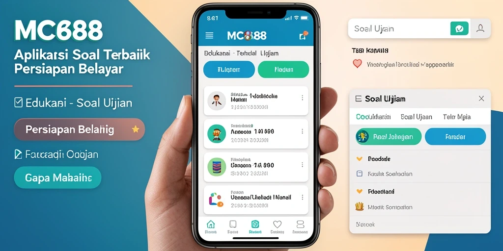 Tampilan antarmuka aplikasii MC888 yang interaktif dan fungsional.