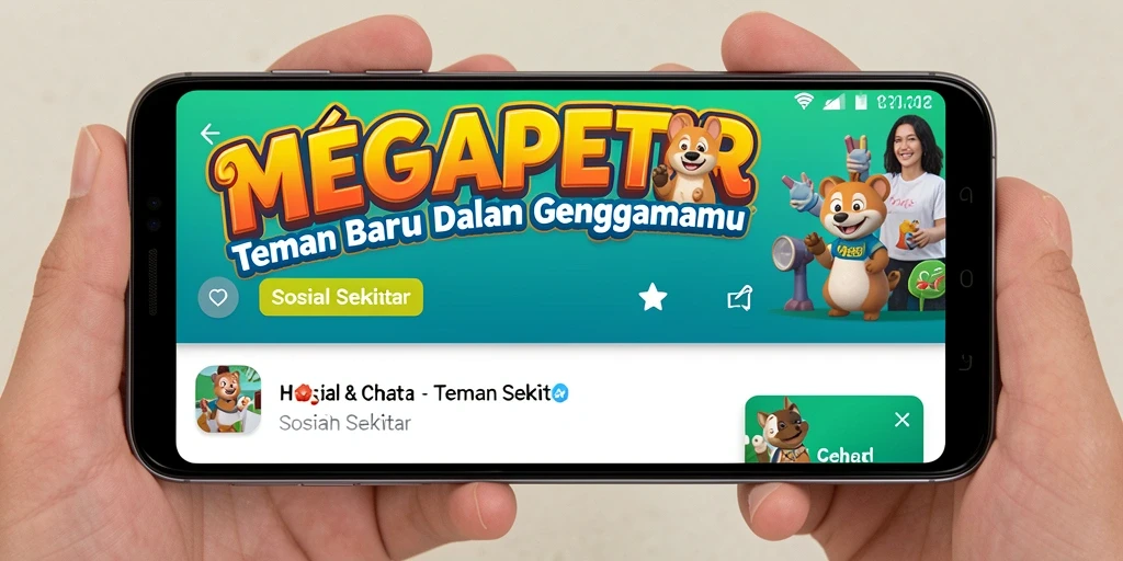 Tampilan antarmuka aplikasi MEGAPETIR yang ramah pengguna.