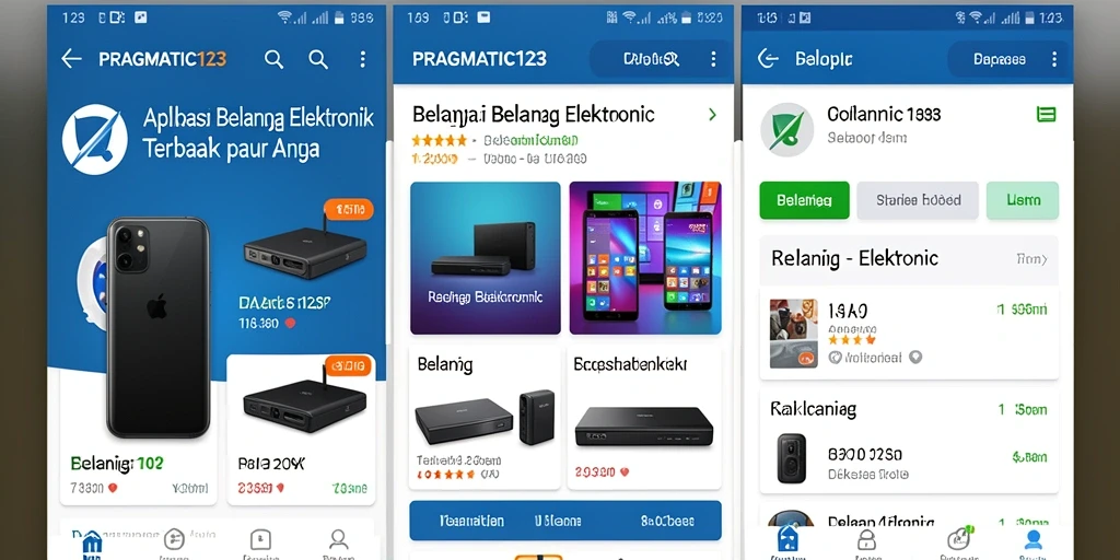 Tampilan antarmuka pengguna aplikasi PRAGMATIC123 yang modern dan intuitif.