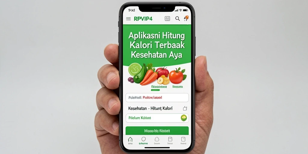 Antarmuka RPVIP4 menampilkan fitur Hitung Kalori yang mudah digunakan.