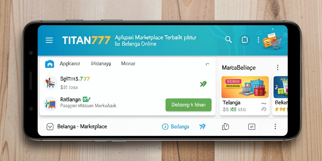 Tampilan antarmuka aplikasi TITAN777 yang user-friendly dan fungsional.