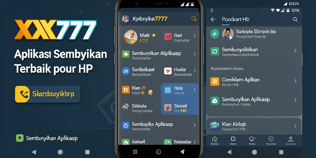 Tampilan antarmuka XXX777 yang sederhana untuk menyembunyikan aplikasi.