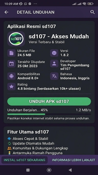 Unduh dan Instal APK sd107 untuk Android
